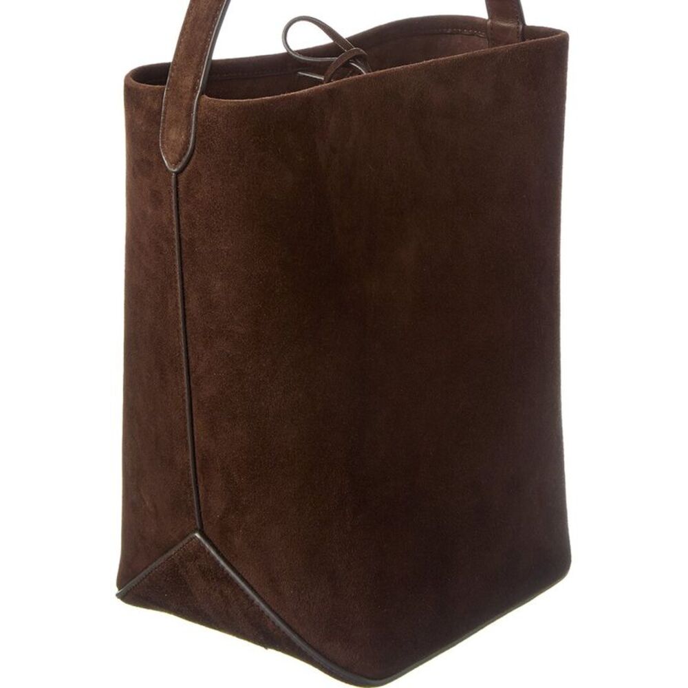 The Row Suede Tote, Brown - Picture 3 of 4